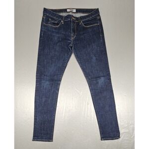 Baldwin Jeans Ten Skinny Womens 29x30 Mid Rise Dark Wash Blue Casual Denim